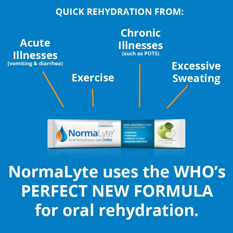 NormaLyte low-sugar formula supports efficient rehydration.