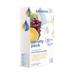 NormaLyte pre-measured sachets ideal for quick hydration on the go.