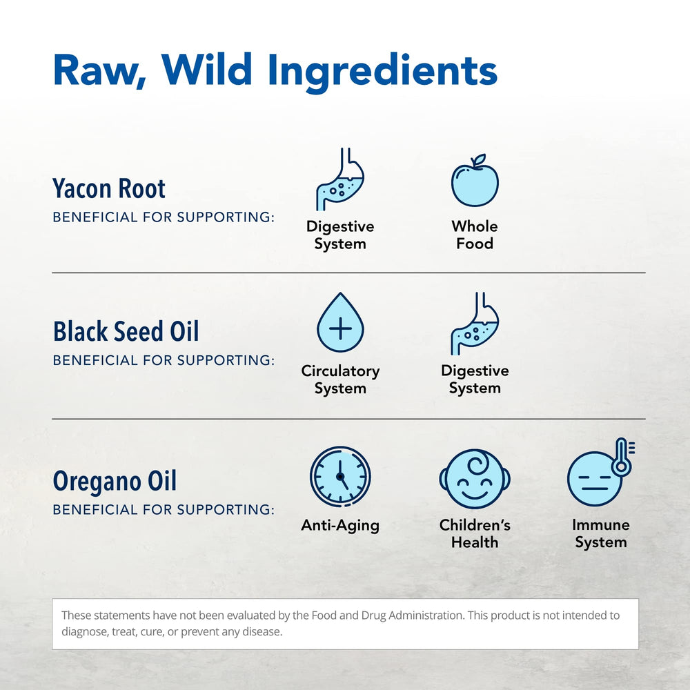 Black seed oil and oregano oil blend