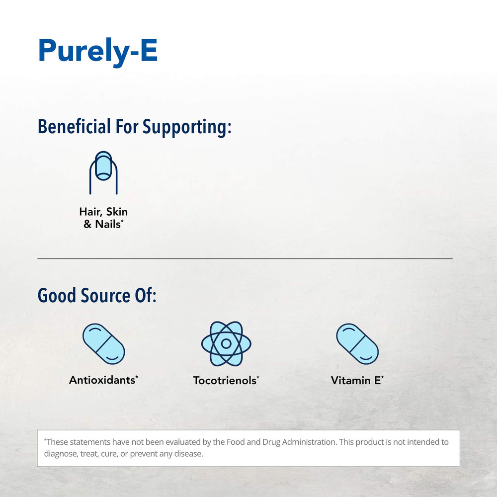 Close-up of Purely-e Oil product label