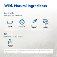 Front label of Royal Power Vegi-Caps bottle