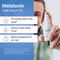 30 ml bottle of NorVita Melatonin Sleep Spray with label visible