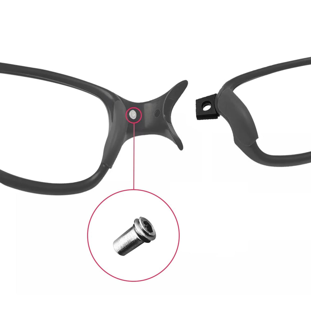 Nose Bridge Screw components close-up for Oakley X-Squared