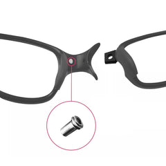 Nose Bridge Screw components close-up for Oakley X-Squared