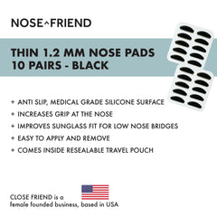 NOSE FRIEND 10 Pairs Anti-Slip Nose Pads for Glasses, view 3