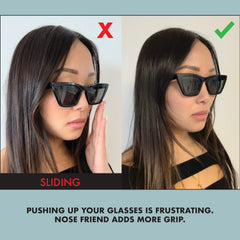 Five pairs of NOSE FRIEND clear nose pads with resealable pouch