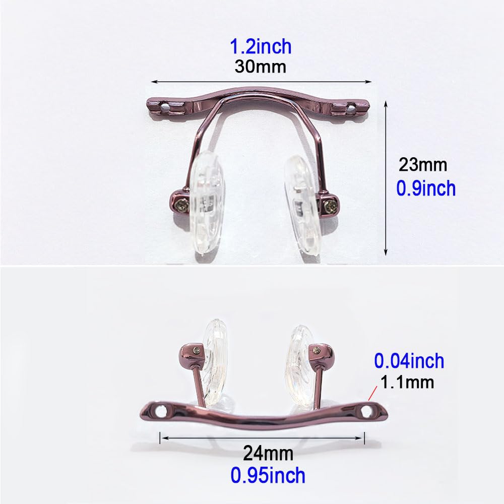 Replacement nose pad arm for eyeglasses purple - image 4