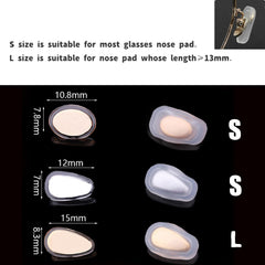 Lightweight silicone material close-up of slip-on nose pad cover