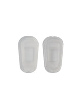 Clear silicone nose pad covers for 18mm nose pads on eyeglasses