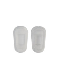 Clear silicone nose pad covers for 18mm nose pads on eyeglasses
