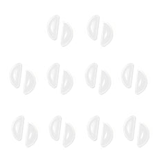 Close-up of silicone eyeglass nose pad with air bag design