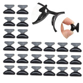 Anti-slip silicone nose pads with butterfly shape on glasses