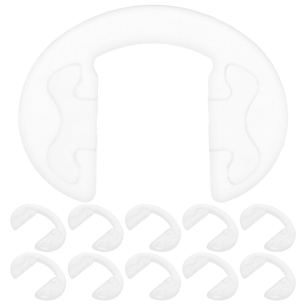 Clear silicone nose pad cover close-up for eyeglasses