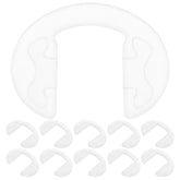 Clear silicone nose pad cover close-up for eyeglasses