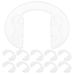 Clear silicone nose pad cover close-up for eyeglasses