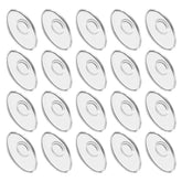 Clear silicone eyeglasses nose pads 11x7mm