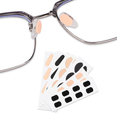 Soft foam nose pads in black for eyeglasses