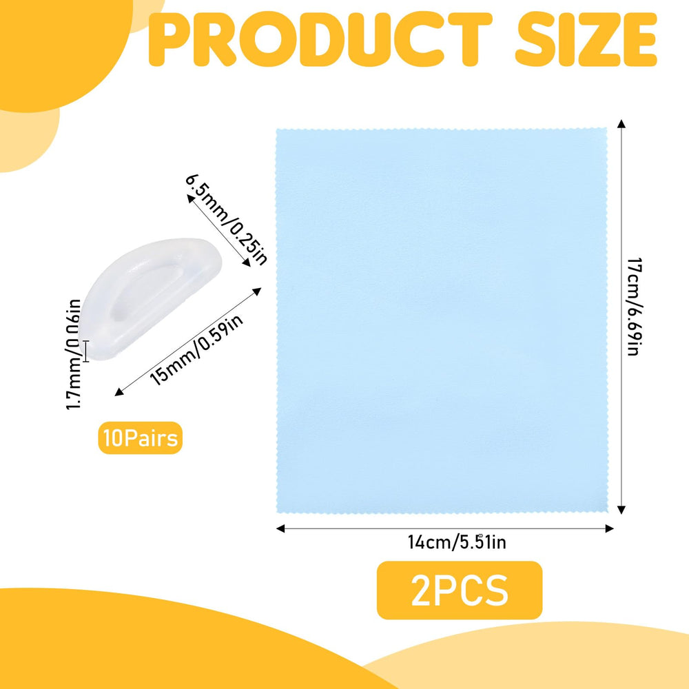 Close-up of D-shaped ergonomic nose pads design