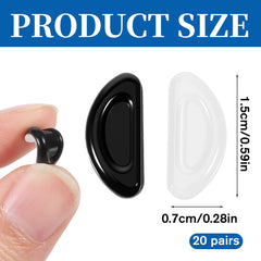 Close-up of anti-slip silicone nose pads for glasses