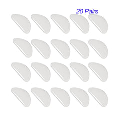 20-pairs package showing clear and black nose pads