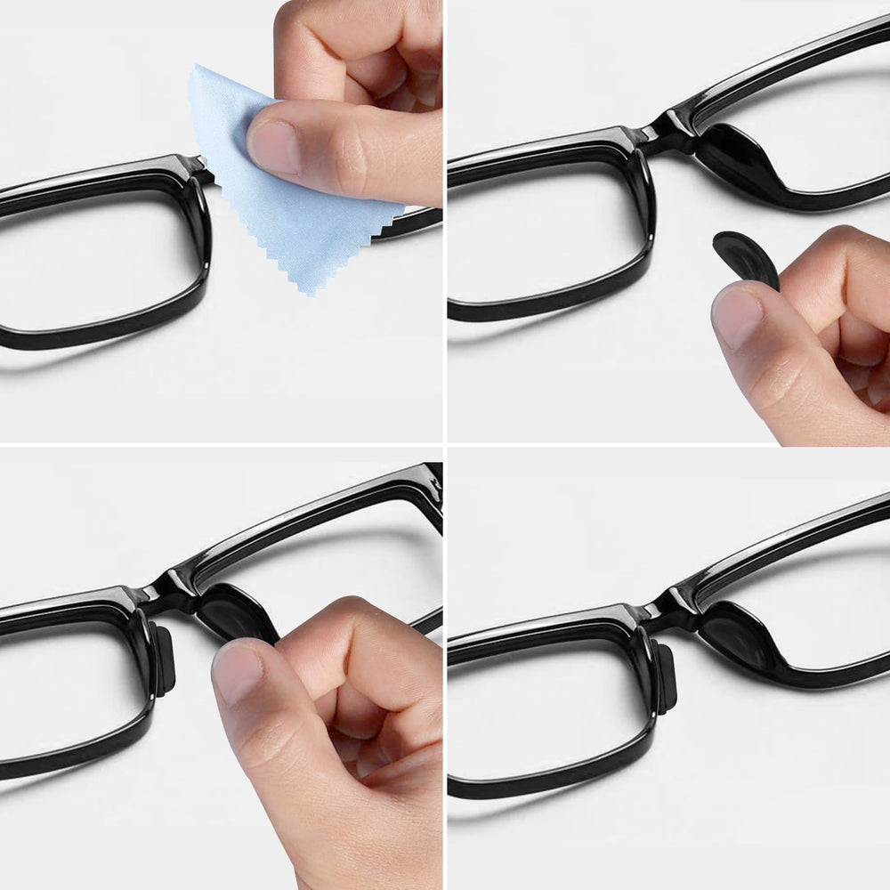 D-shaped nose pad design for comfort