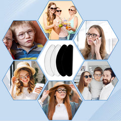 Self-adhesive underside of nose pads for easy installation