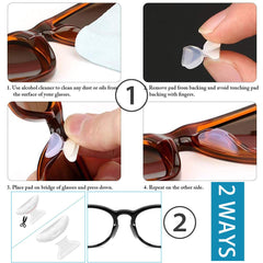 Soft silicone nose pads preventing slipping during activity