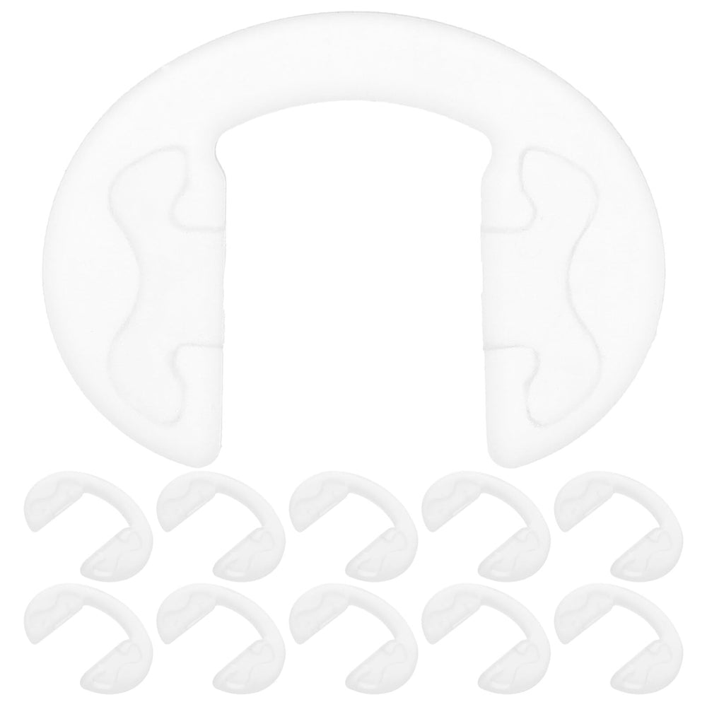 Glasses with replacement nose pads for comfort and stability