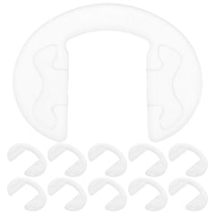 Glasses with replacement nose pads for comfort and stability