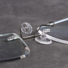 Push-in nose pads for rimless/frameless eyewear, 13mm