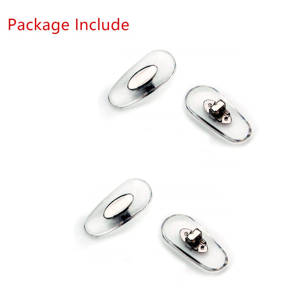 Nose pads being pushed into the nose pad holder (plug-in)