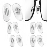 5-pair silver plug-in nose pads compatible with RB3549 and similar frames