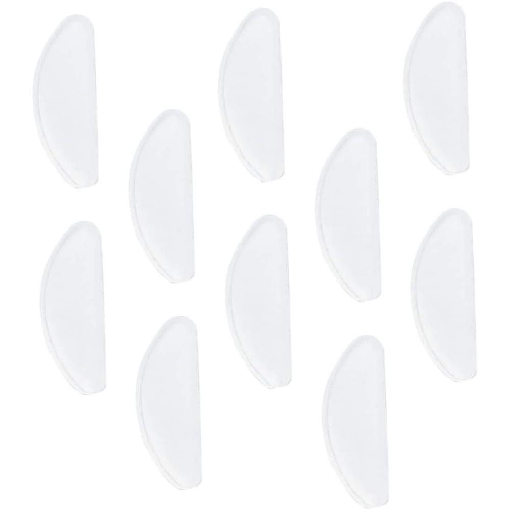 Packaging showing 20 pairs: 10 clear, 10 black nose pads