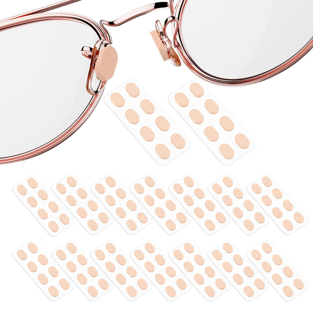 Skin-color soft foam nose pads for glasses, 9x6mm, 1.5mm thick