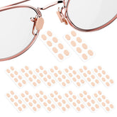 Skin-color soft foam nose pads for glasses, 9x6mm, 1.5mm thick