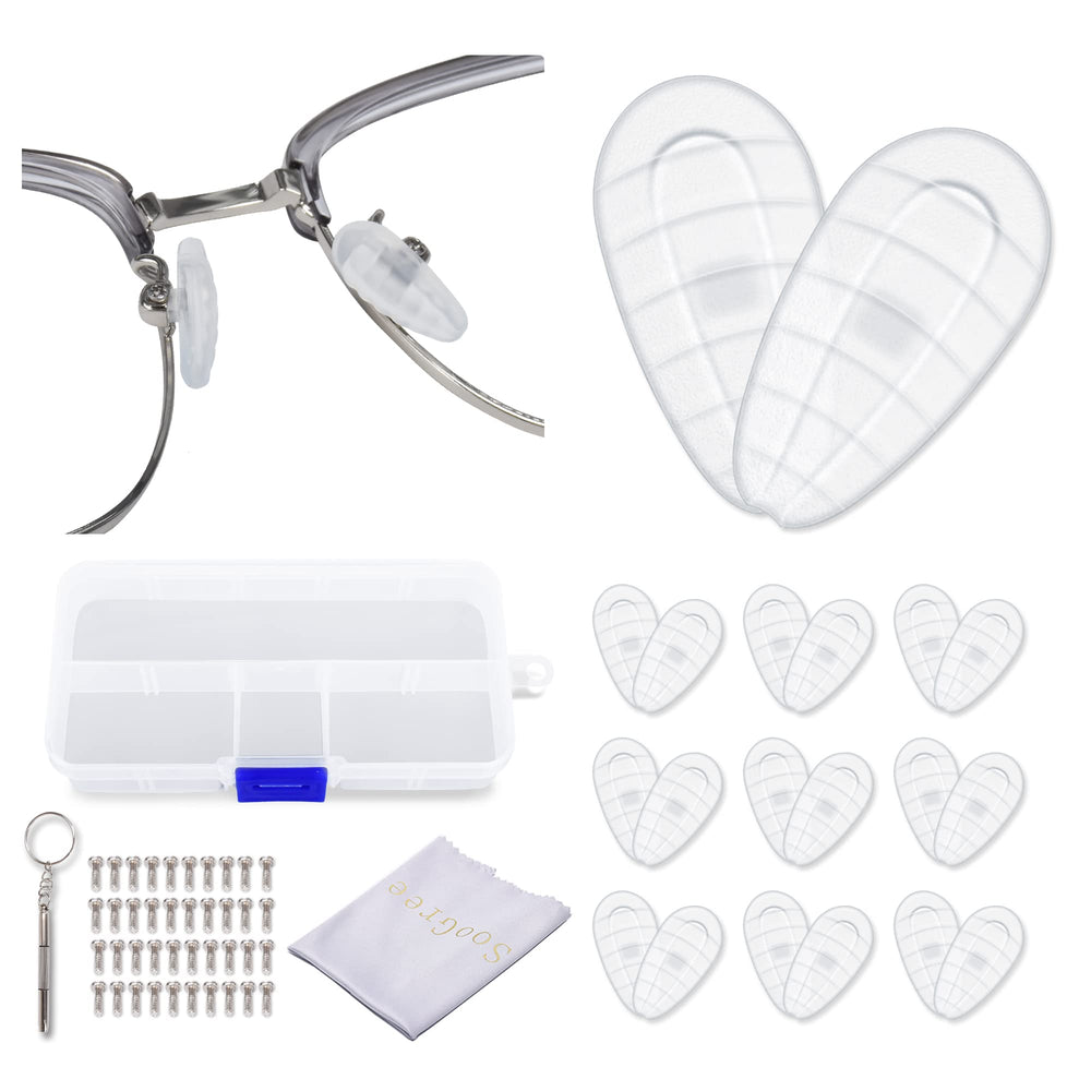 Screw-in air-chamber nose pad close-up