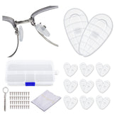 Screw-in air-chamber nose pad close-up