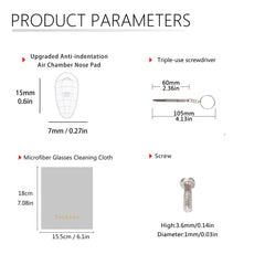 Soft silicone nose pad material