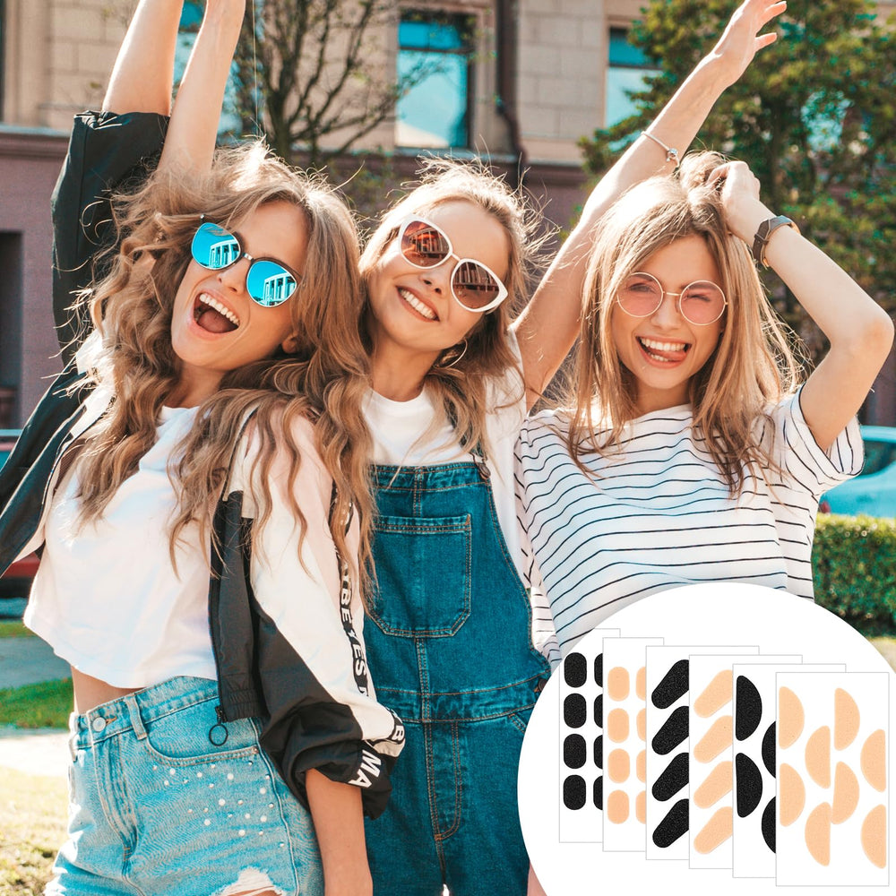 Anti-slip foam eyeglass nose pads