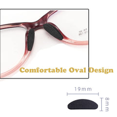 Applying foam nose pads to eyeglasses