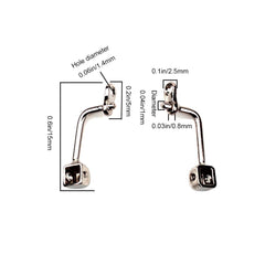 Close-up of metal nose pad arm replacement