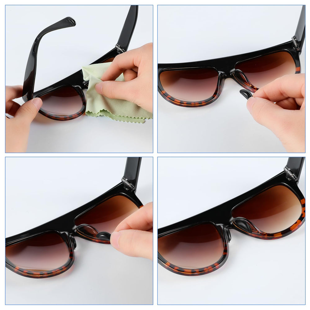 Anti-slip nose pads ensuring glasses stay in place