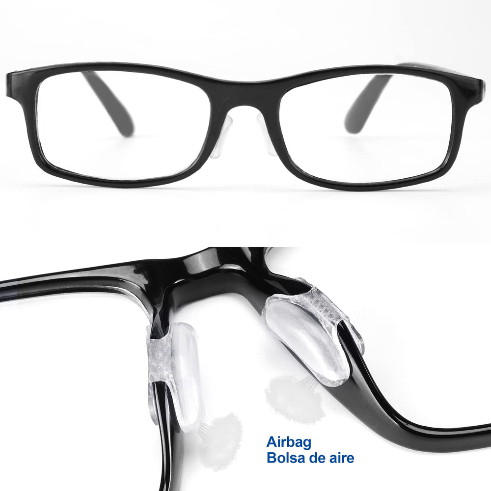 Nose pads in clear and black color options