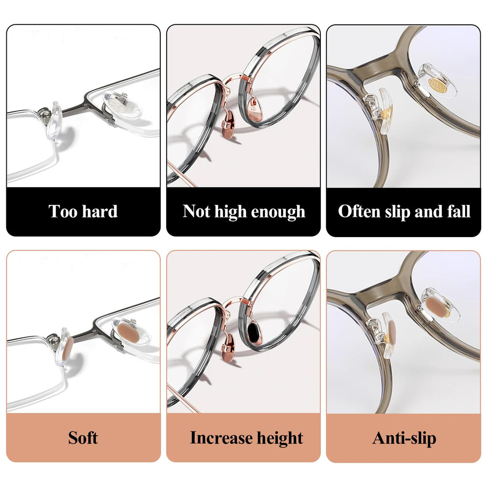 Universally compatible with metal, plastic, and acetate frames