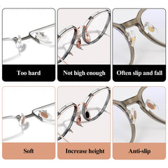Universally compatible with metal, plastic, and acetate frames
