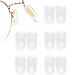 Close-up of slip-on silicone nose pad cover on eyewear