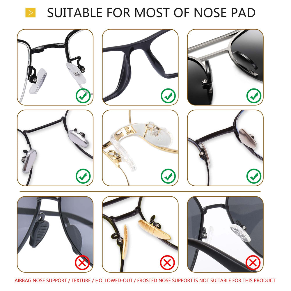 D-shaped black sponge nose pads – anti-slip
