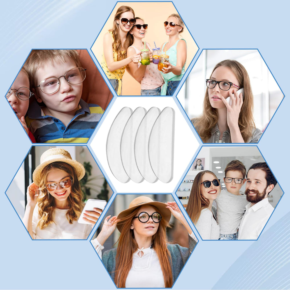 Easy-adhesive nose pads for all eyeglasses and sunglasses