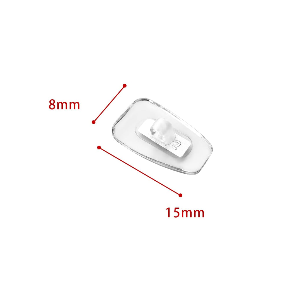 Nose pad dimensions 14 mm length and 7 mm width