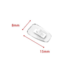 Nose pad dimensions 14 mm length and 7 mm width